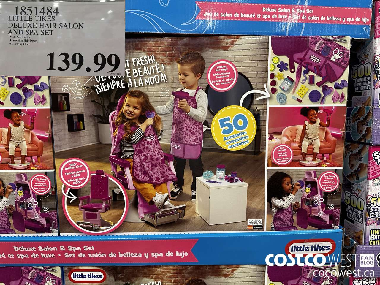 1851484 LITTLE TIKES DELUXE HAIR SALON AND SPA SET $139.99