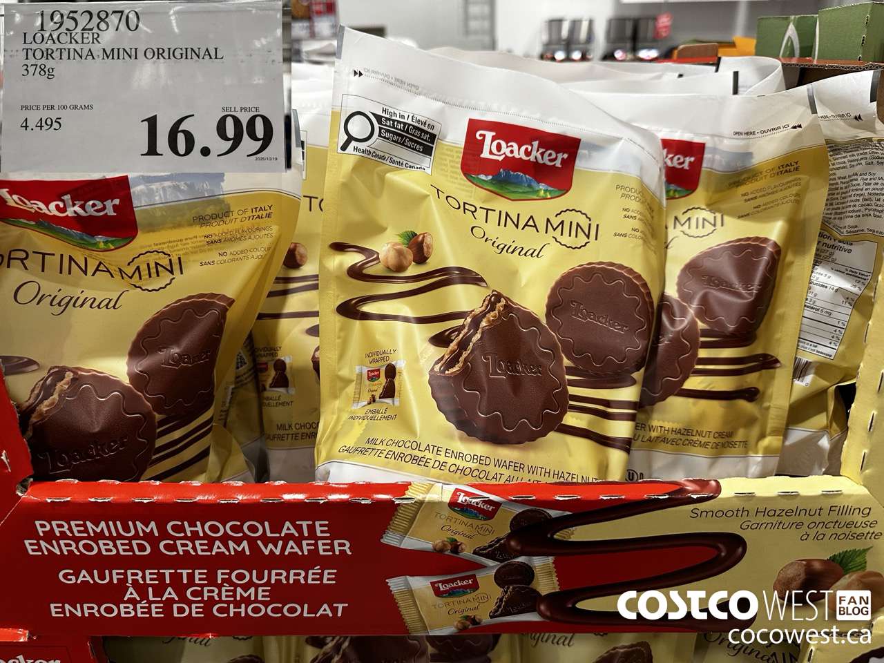 1952870 LOACKER TORTINA MINI ORIGINAL 378G $16.99