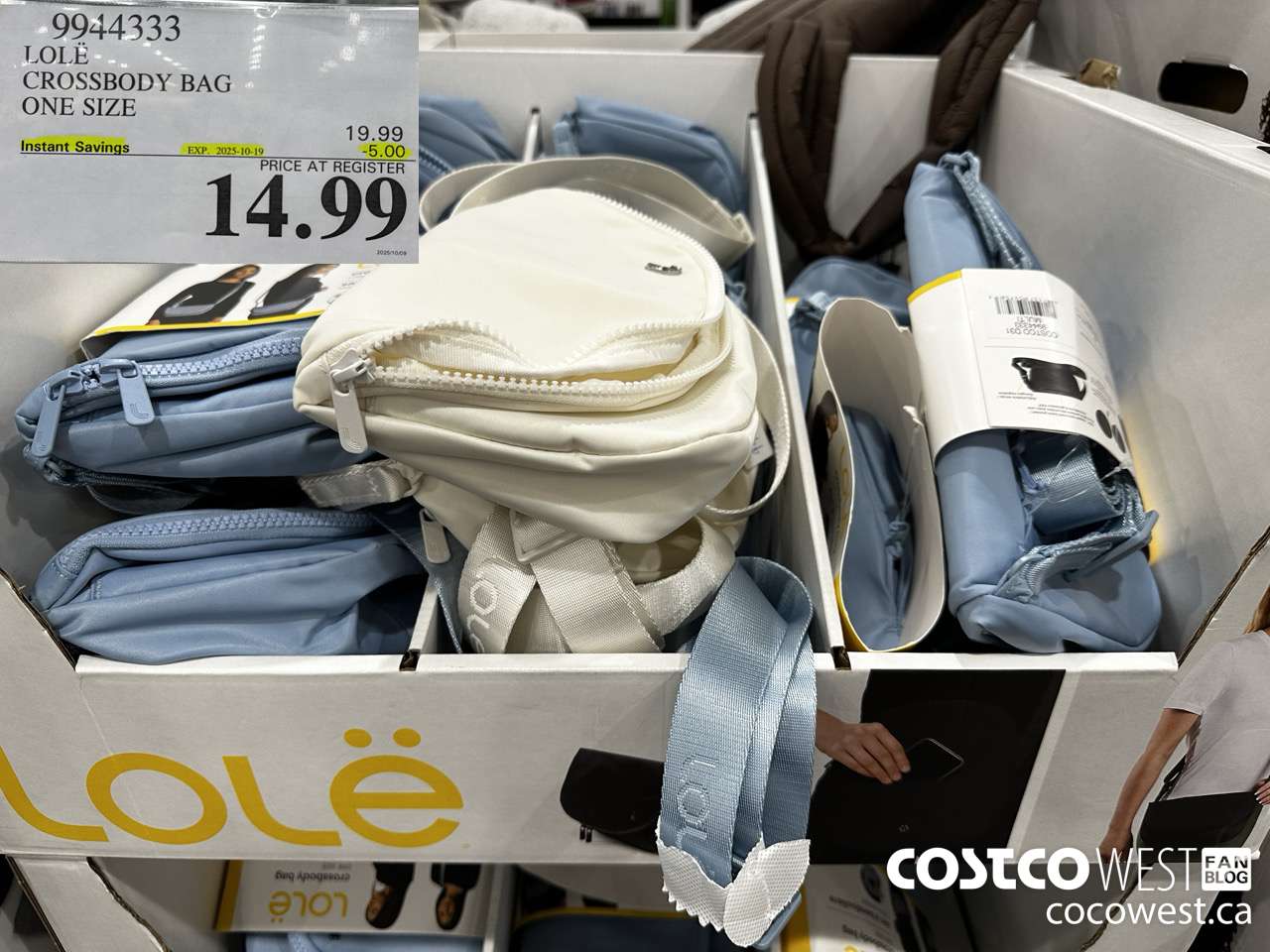 9944333 LOLE CROSSBODY BAG ONE SIZE ($5.00 INSTANT SAVINGS EXPIRES ON 2025-10-19) $14.99