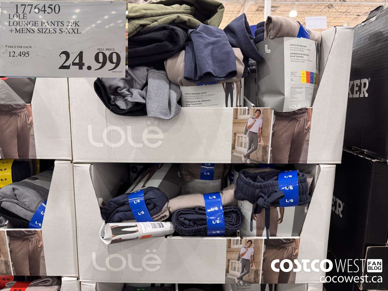 1776450 LOLE LOUNGE PANT 2PK MENS SIZES S-XXL $24.99