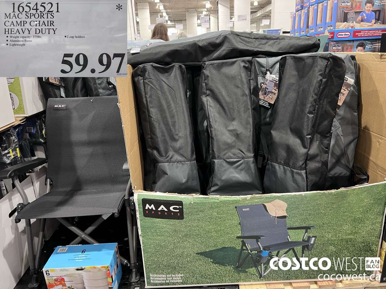 1654521 MAC SPORT CAMP CHAIR HEAVY DUTY $59.97