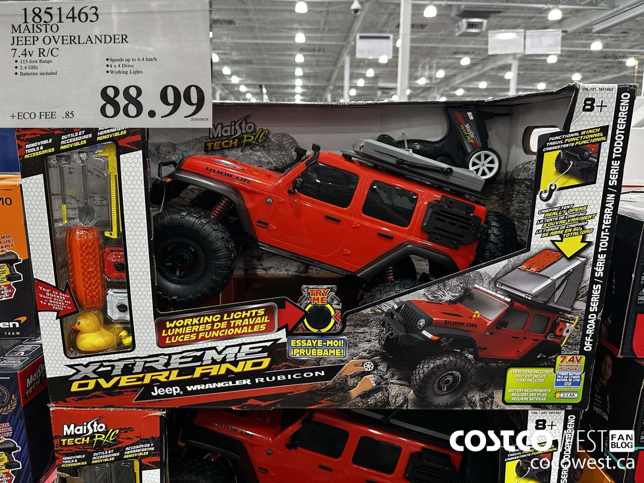 1851463 MAISTO JEEP OVERLANDER 7.4V R/C $88.99