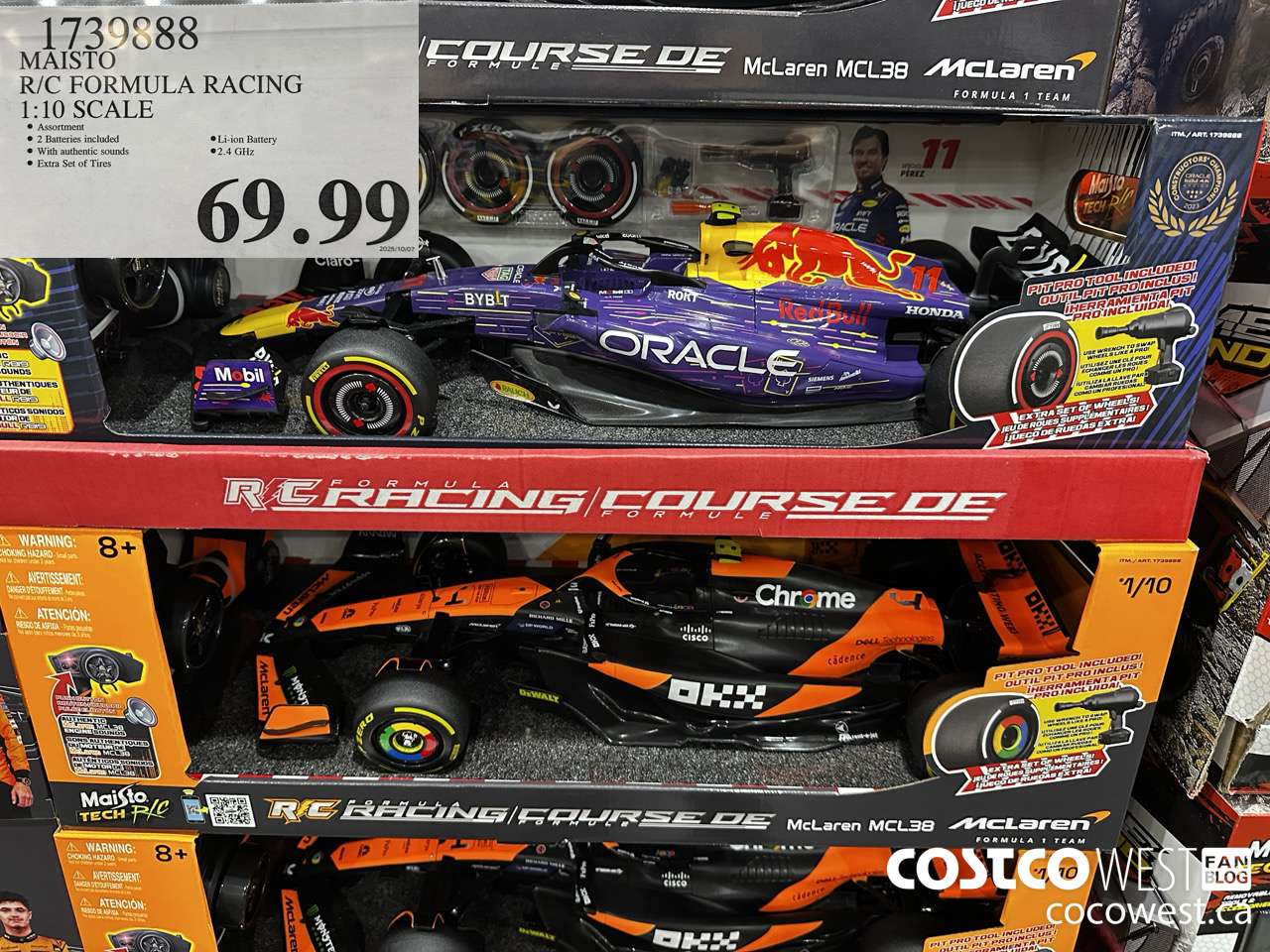 1739888 MAISTO R/C FORMULA RACING 1:10 SCALE $69.99