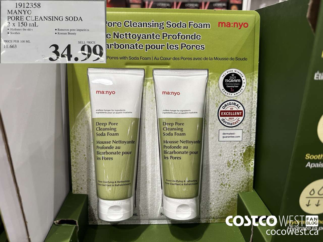 1912358 MANYO PORE CLEANSING SODA 2 X 150ML $34.99