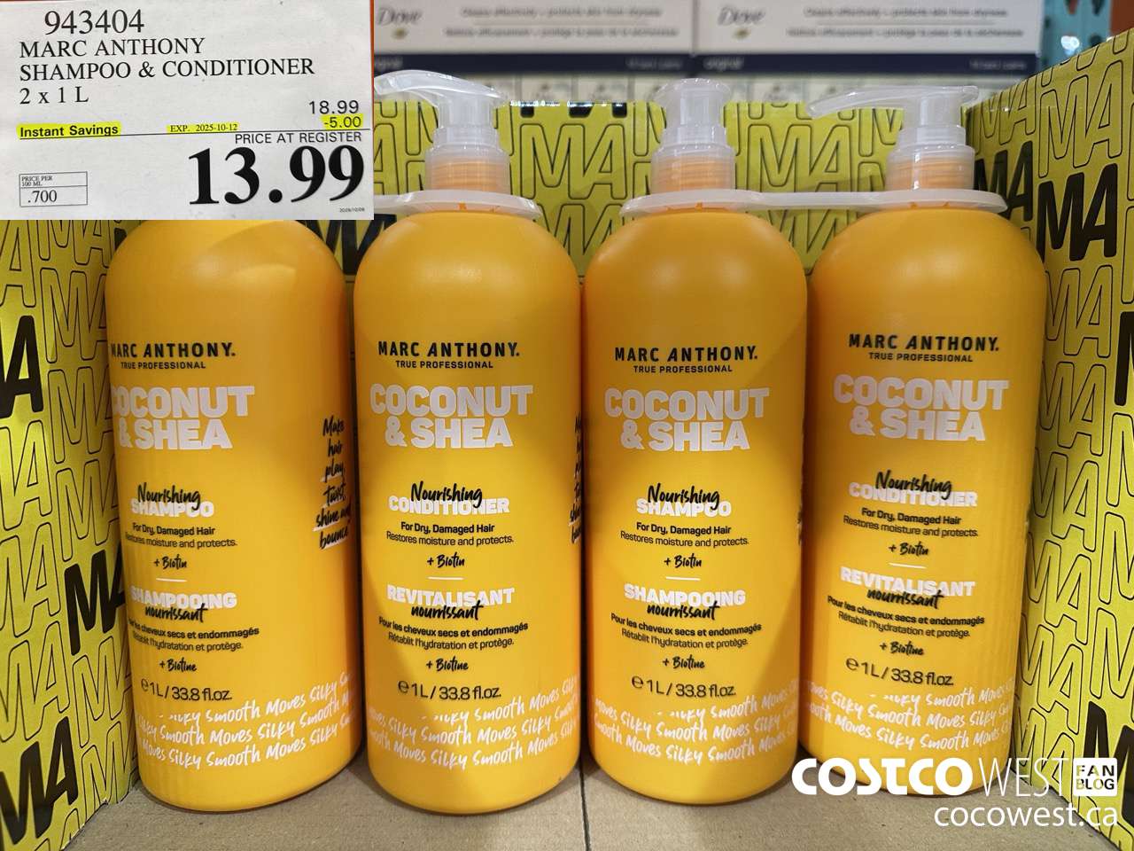 943404 MARC ANTHONY SH & CD 2 X 1L ($5.00 INSTANT SAVINGS EXPIRES ON 2025-10-12) $13.99