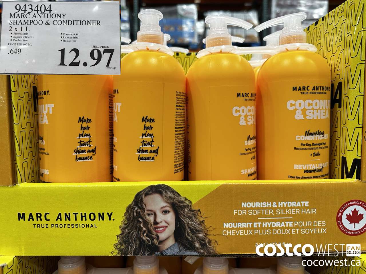 943404 MARC ANTHONY SH & CD 2 X 1L $12.97