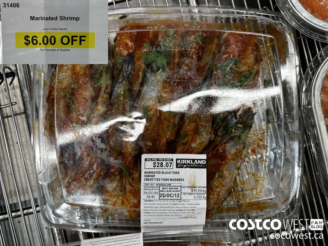 31406 MARINATED SHRIMP ($6.00 INSTANT SAVINGS)