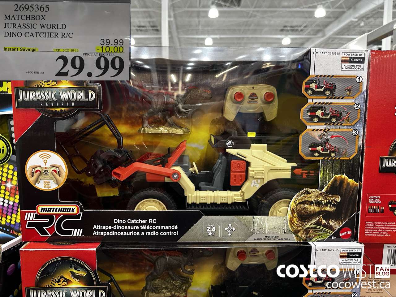 2695365 MATCHBOX JURRASIC WORLD DINO CATCHER R/C ($10.00 INSTANT SAVINGS EXPIRES ON 2025-10-19) $29.99