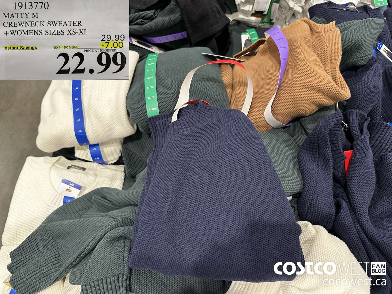 1913770 MATTY M CREWNECK SWEATER WOMENS SIZES XS-XL ($7.00 INSTANT SAVINGS EXPIRES ON 2025-10-26) $22.99