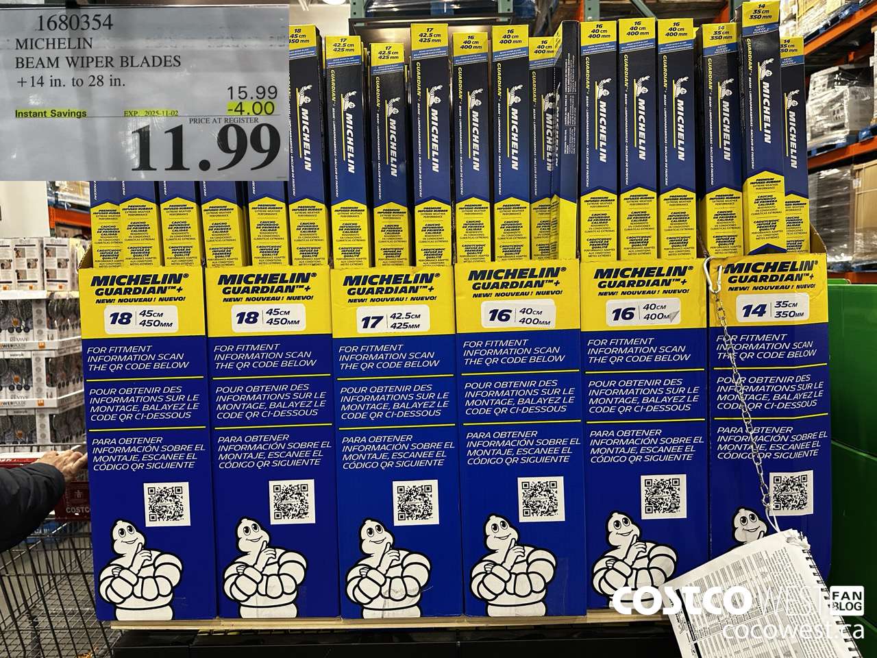 1680354 MICHELIN GUARDIAN + BEAM WIPER BLADES 14