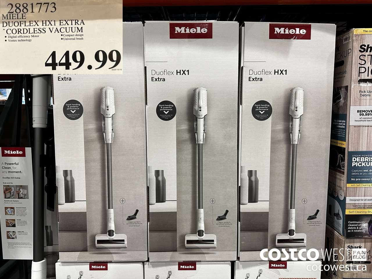 2881773 MIELE DUOFLEX HX1 EXTRA CORDLESS VACUUM $449.99