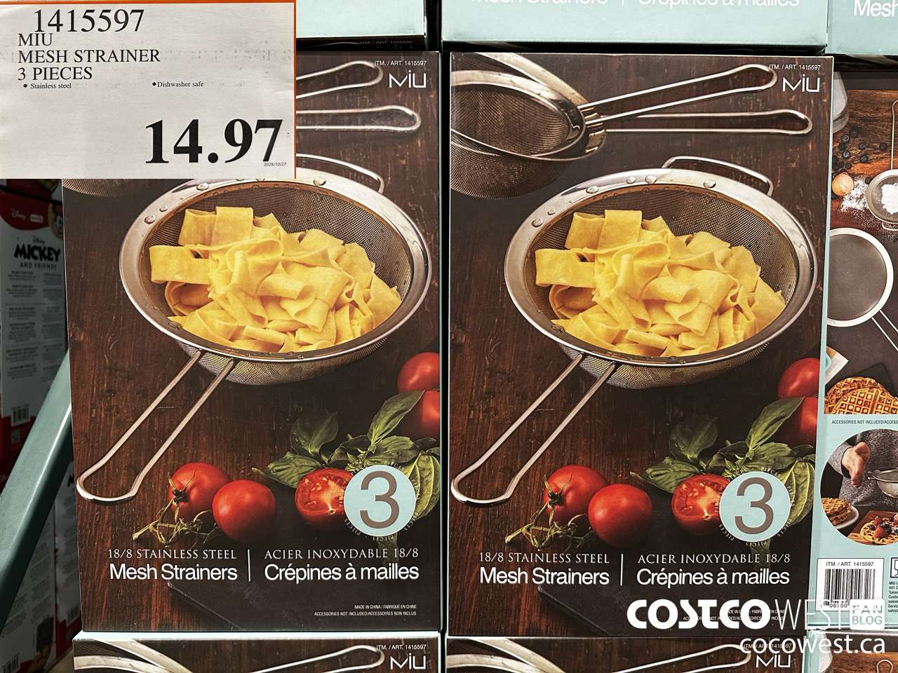 1415597 MIU MESH STRAINER 3 PIECES $14.97