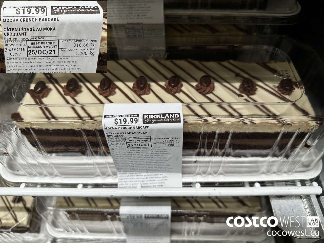 1973660 MOCHA CRUNCH BARCAKE $19.99