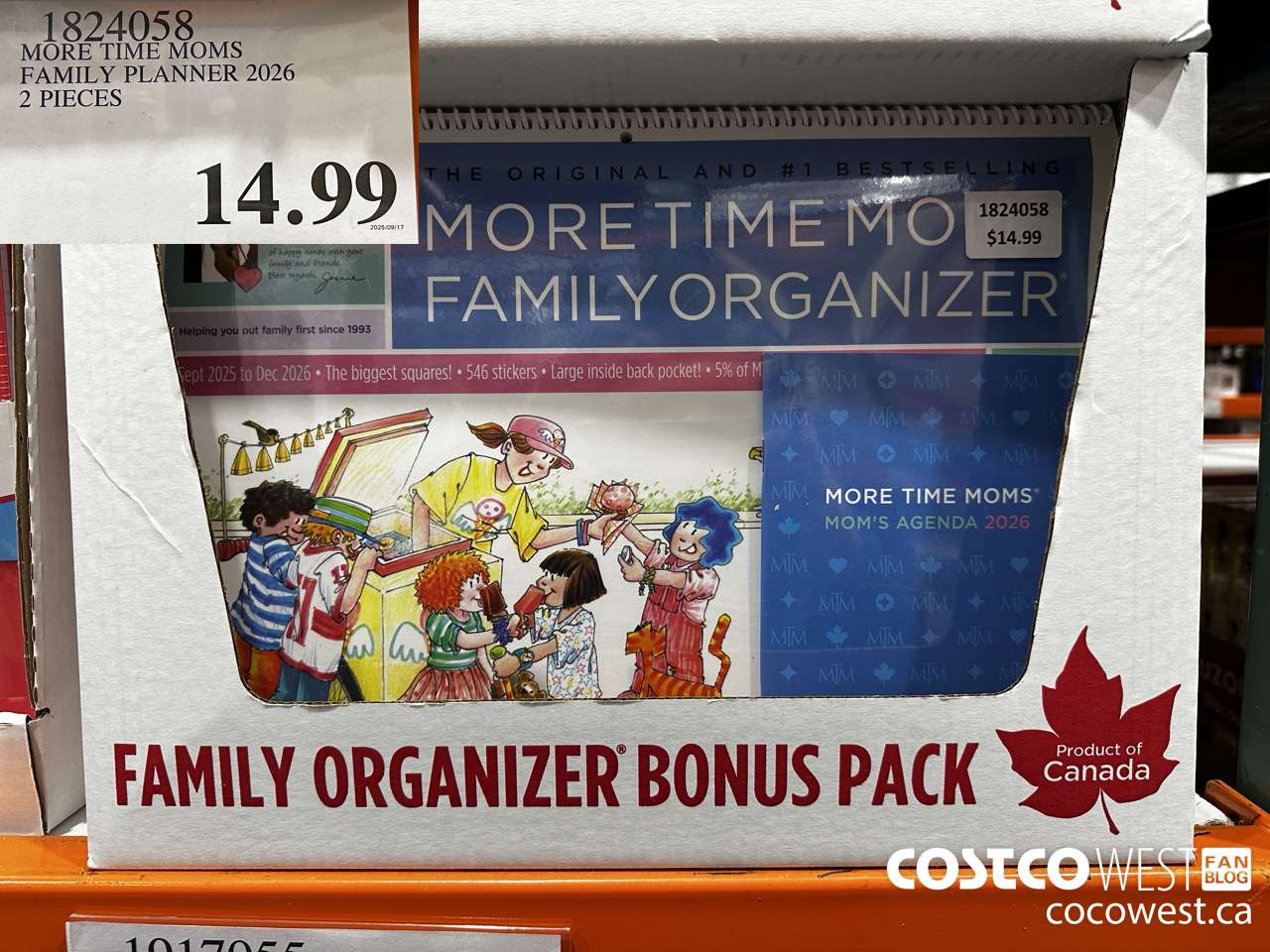 1824058 MORE TIME MOMS FAMILY PLANNER 2026 $14.99