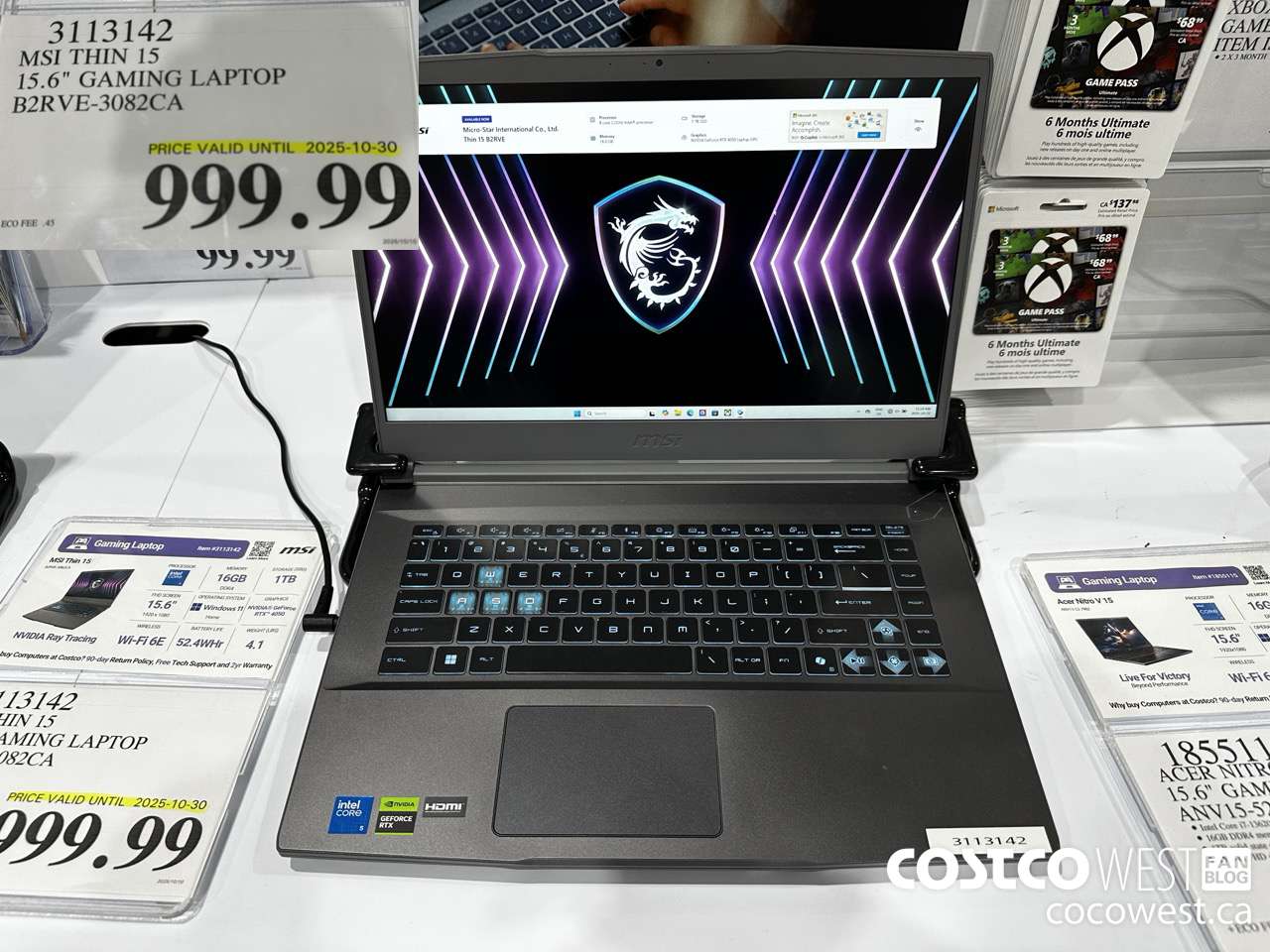 3113142 MSI THIN 15 15.6