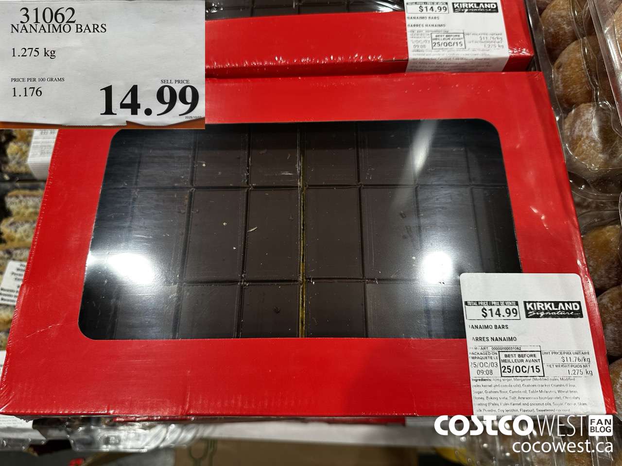 31062 NANAIMO BARS 1.275KG $14.99