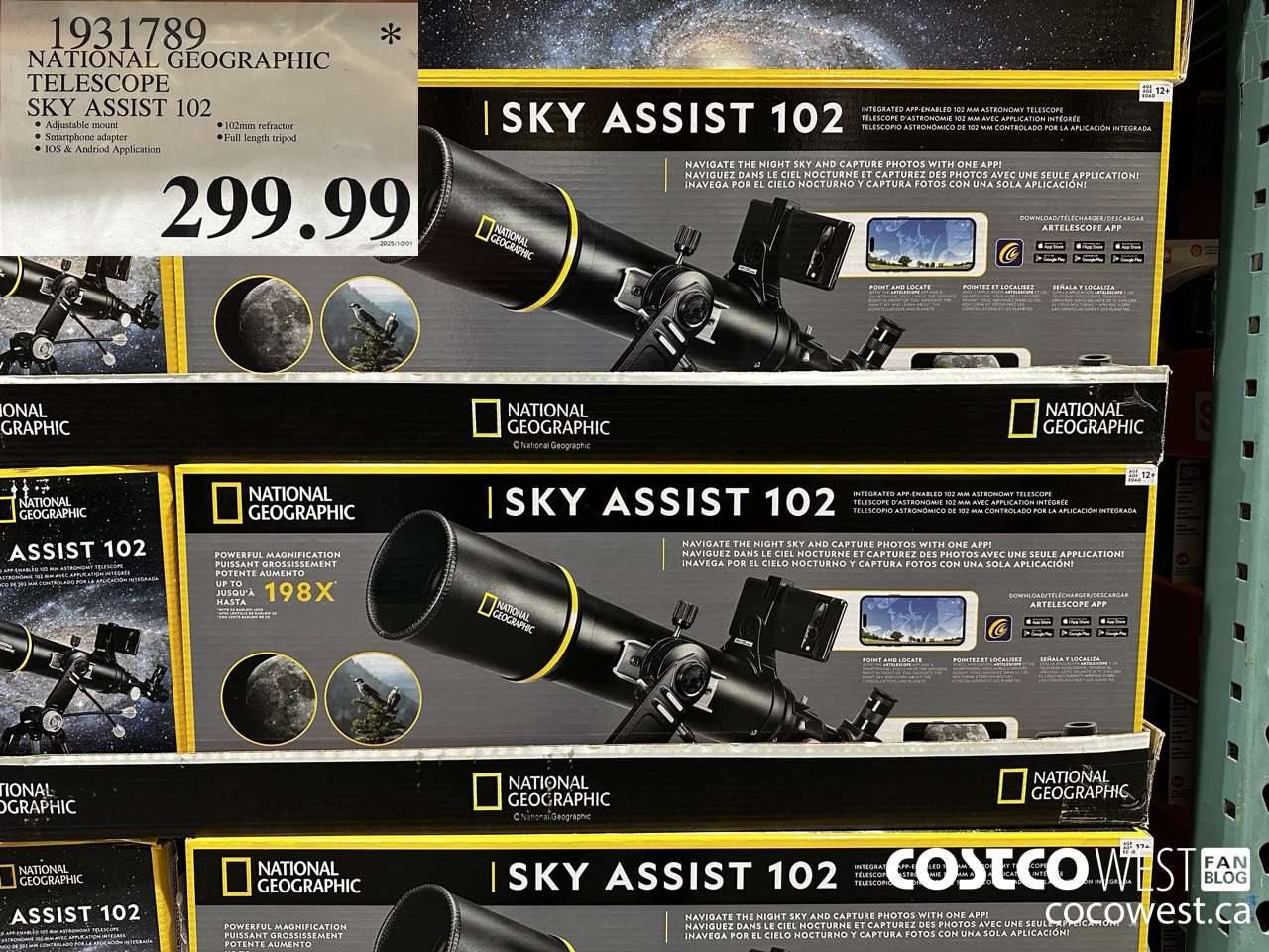 1931789 NATIONAL GEOGRAPHIC TELESCOPE SKY ASSIST 102 $299.99