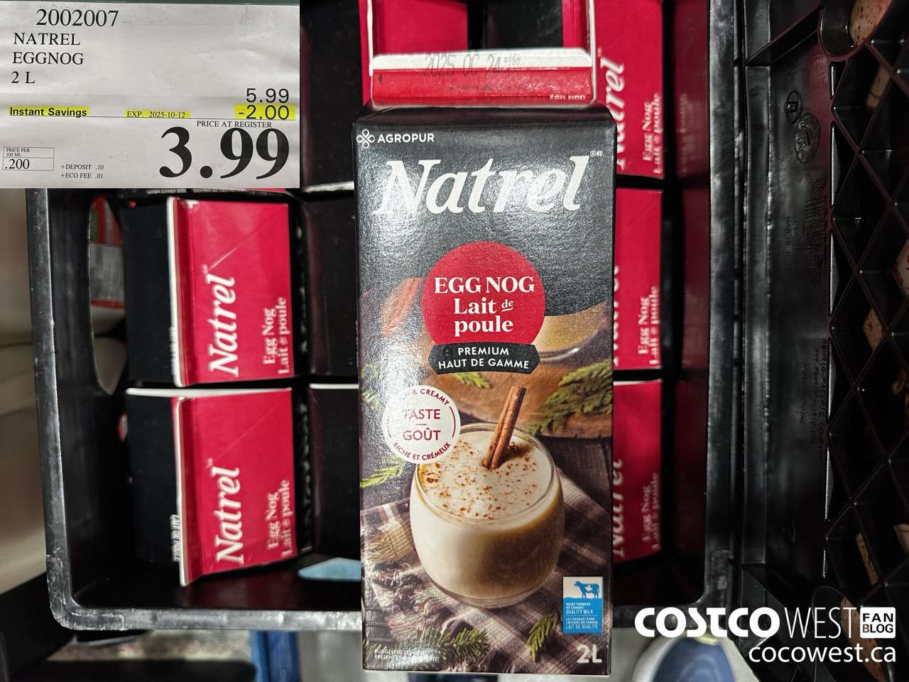 2002007 NATREL EGG NOG 2 L ($2.00 INSTANT SAVINGS EXPIRES ON 2025-10-12) $3.99