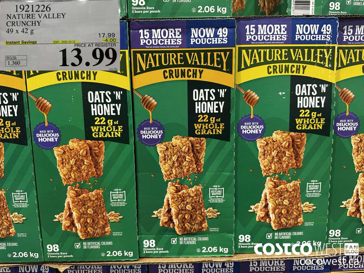 1921226 NATURE VALLEY CRUNCHY 49 X 21G ($4.00 INSTANT SAVINGS EXPIRES ON 2025-10-12) $13.99