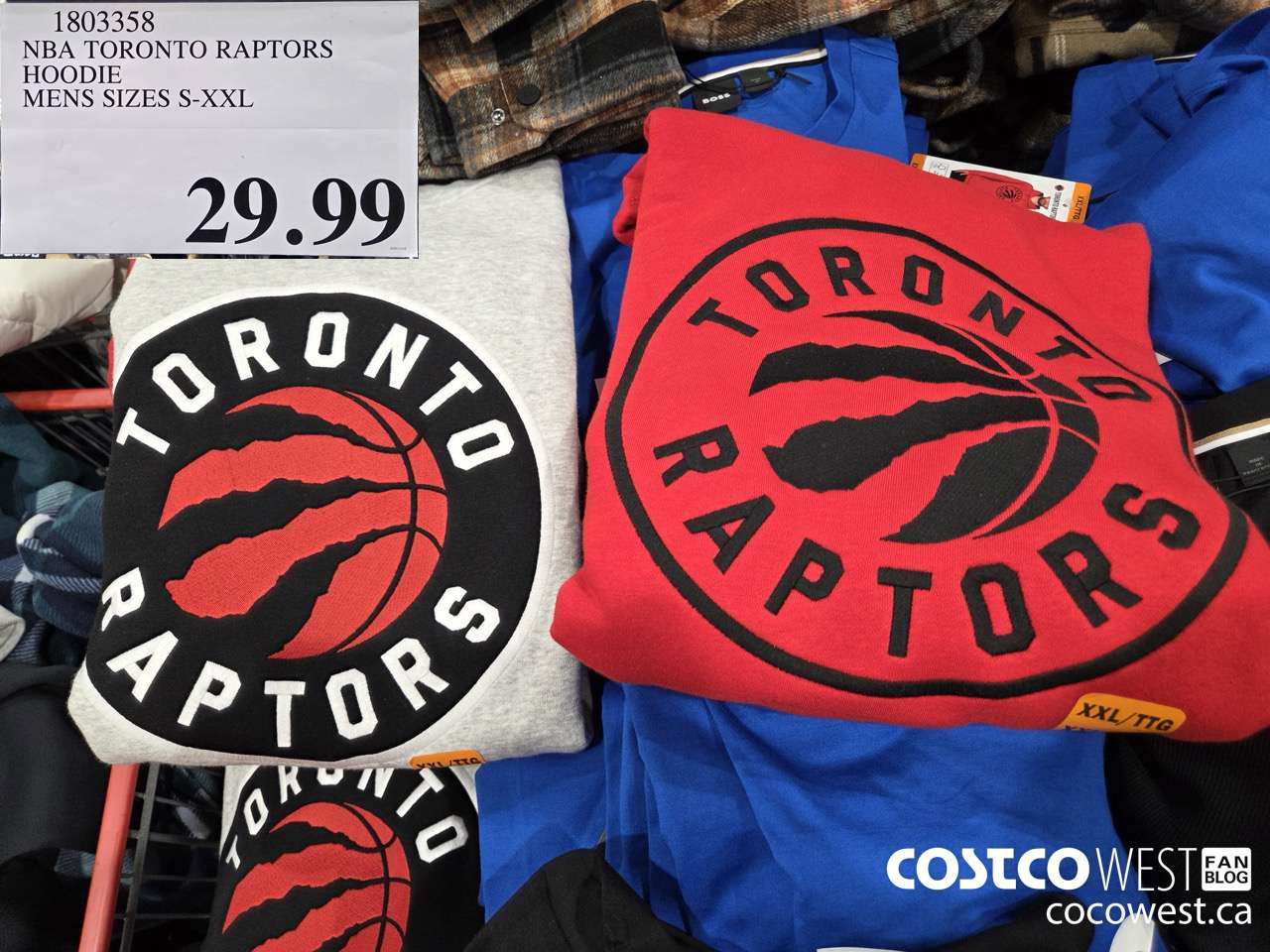 1803358 NBA TORONTO RAPTORS HOODIE MENS SIZES S-XXL $29.99