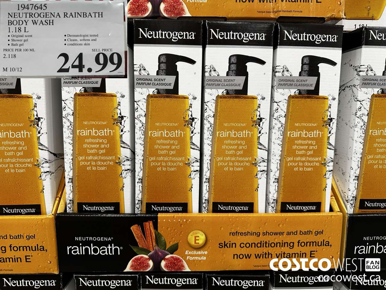 1947645 NEUTROGENA RAINBATH BODY WASH 1.18L $24.99