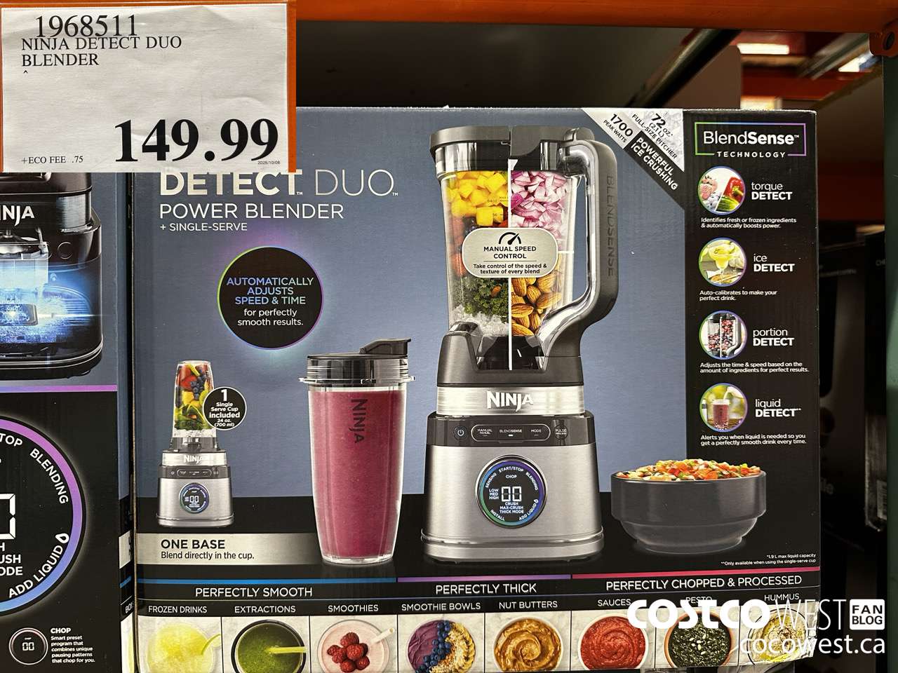 1968511 NINJA DETECT DUO BLENDER $149.99