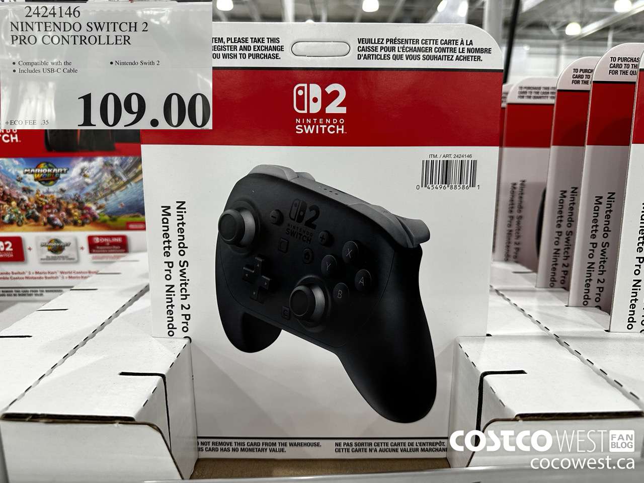 2424146 NINTENDO SWITCH 2 PRO CONTROLLER $109.00