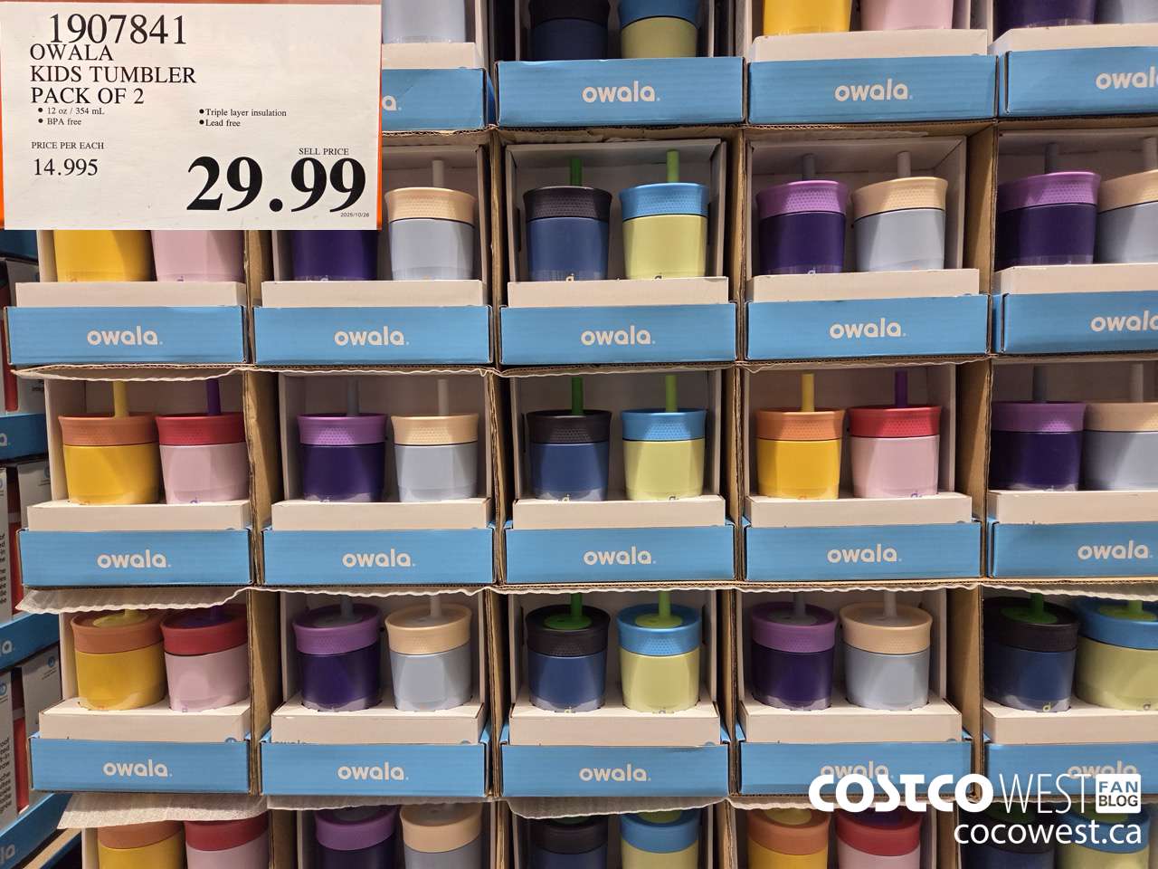 1907841 OWALA KIDS TUMBLER PACK OF 2 $29.99