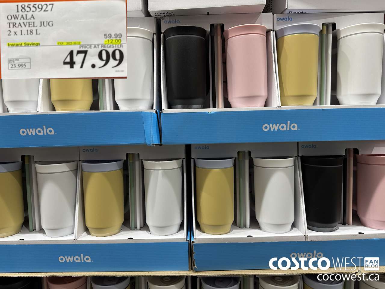 1855927 OWALA TRAVEL JUG PACK OF 2 ($12.00 INSTANT SAVINGS EXPIRES ON 2025-10-12) $47.99