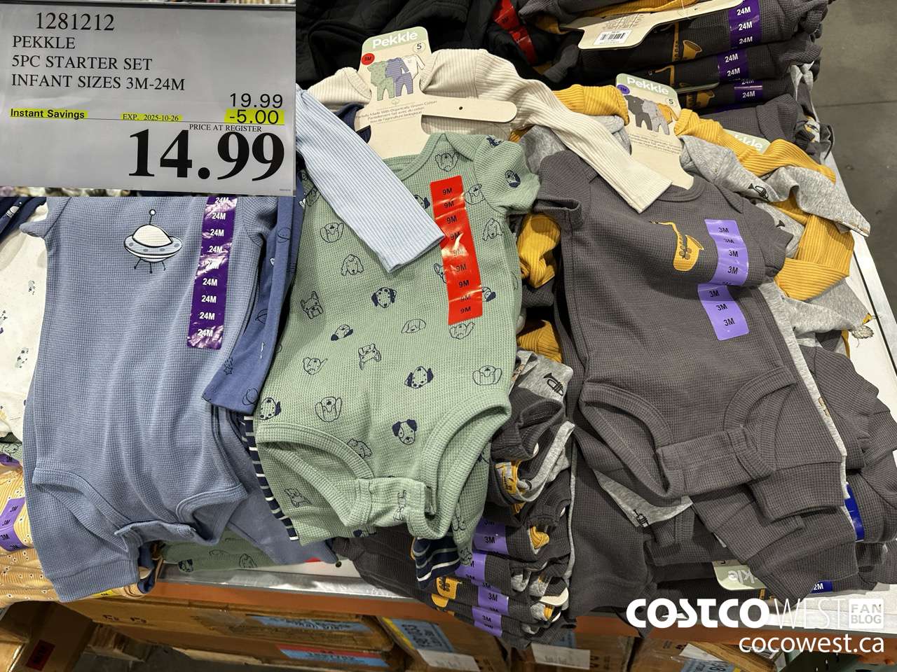 1281212 PEKKLE 5PC STARTER SET INFANT SIZES 3M-24M  ($5.00 INSTANT SAVINGS EXPIRES ON 2025-10-26) $14.99