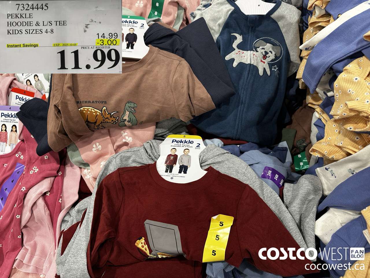 7324445 PEKKLE HOODIE & L/S TEE KIDS SIZES 4-8 ($3.00 INSTANT SAVINGS EXPIRES ON 2025-10-05) $11.99