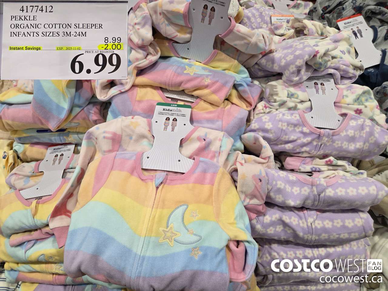 4177412 PEKKLE ORGANIC COTTON SLEEPER INFANTS SIZES 3-24M ($2.00 INSTANT SAVINGS EXPIRES ON 2025-11-02) $6.99