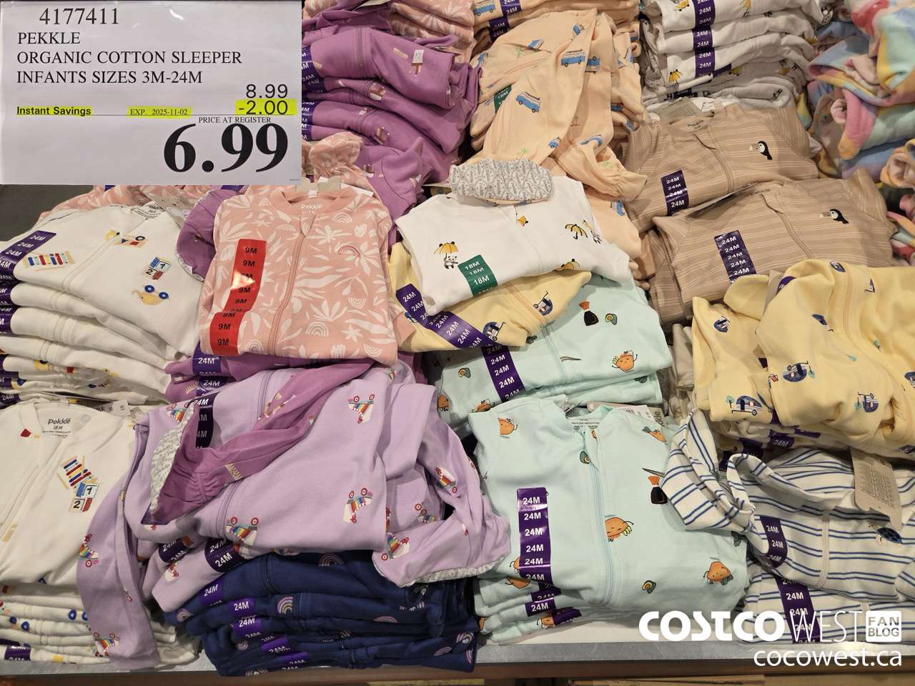 4177411 PEKKLE ORGANIC COTTON SLEEPER INFANTS SIZES 3M-24M ($2.00 INSTANT SAVINGS EXPIRES ON 2025-11-02) $6.99