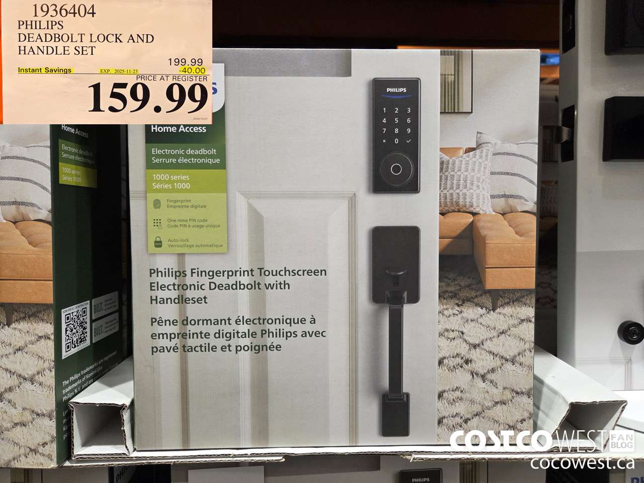 1936404 PHILIPS DEADBOLT LOCK AND HANDLE SET ($40.00 INSTANT SAVINGS EXPIRES ON 2025-11-23) $159.99