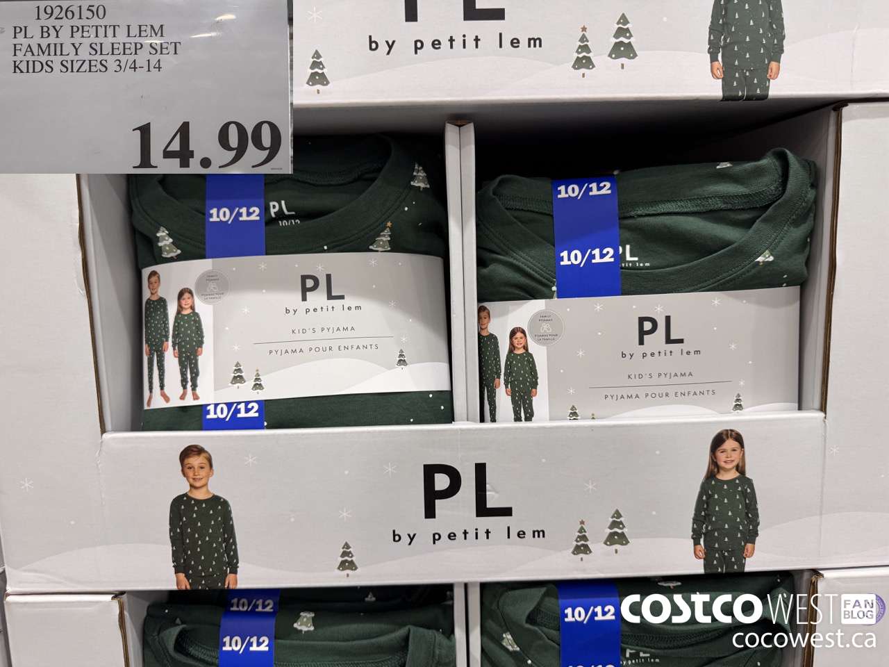 1926150 PL BY PETIT LEM FAMILY SLEEP SET KIDS SIZES 3/4-14 $14.99