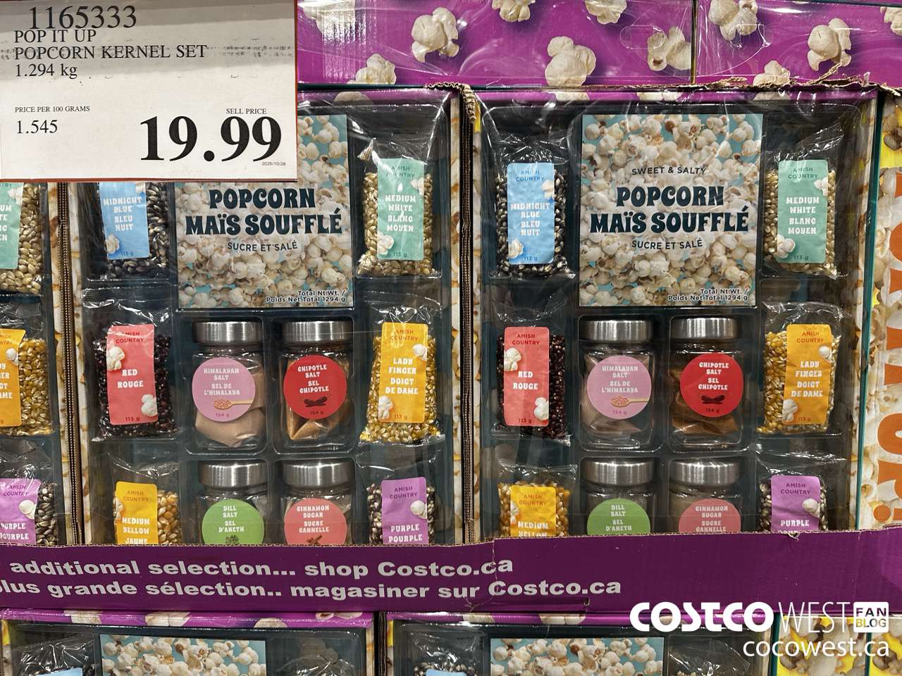 1165333 POP IT UP POPCORN KERNEL SET 1.294 KG $19.99
