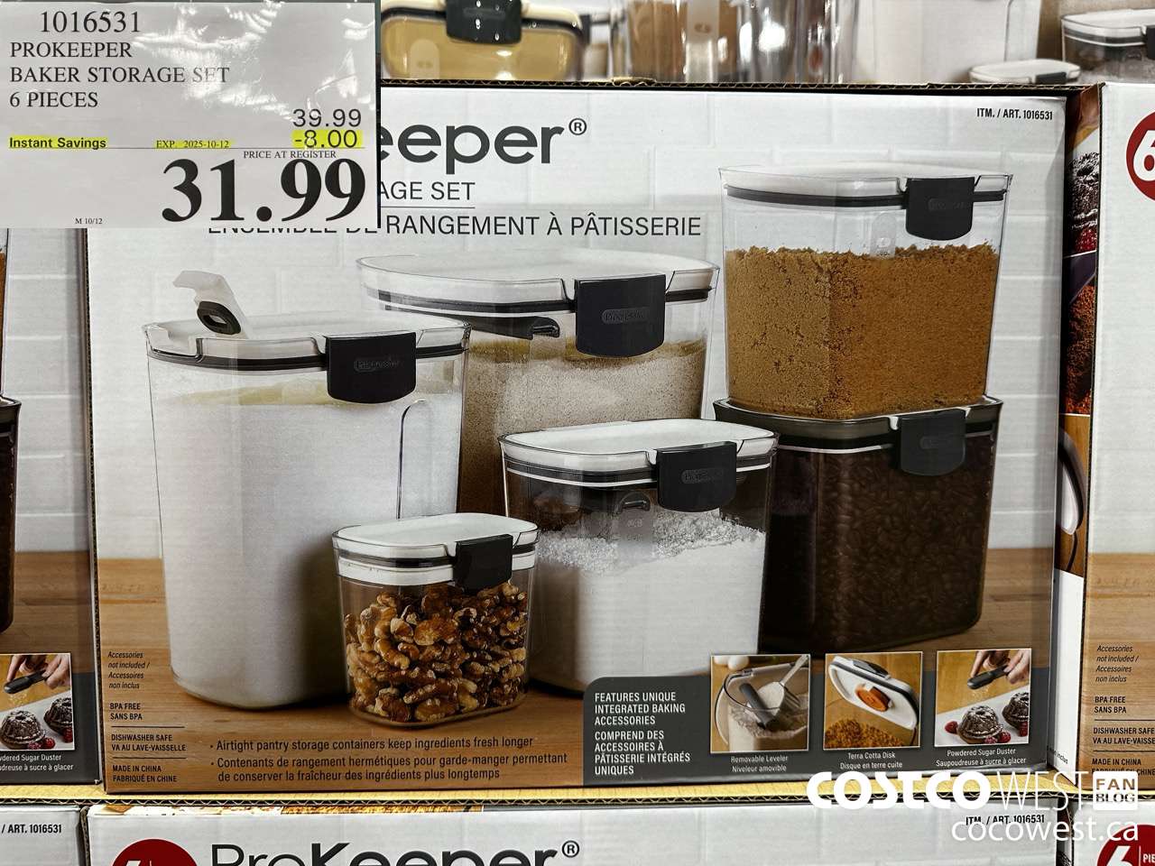 1016531 PROKEEPER 6-PIECE BAKERS STORAGE SET ($8.00 INSTANT SAVINGS EXPIRES ON 2025-10-12) $31.99