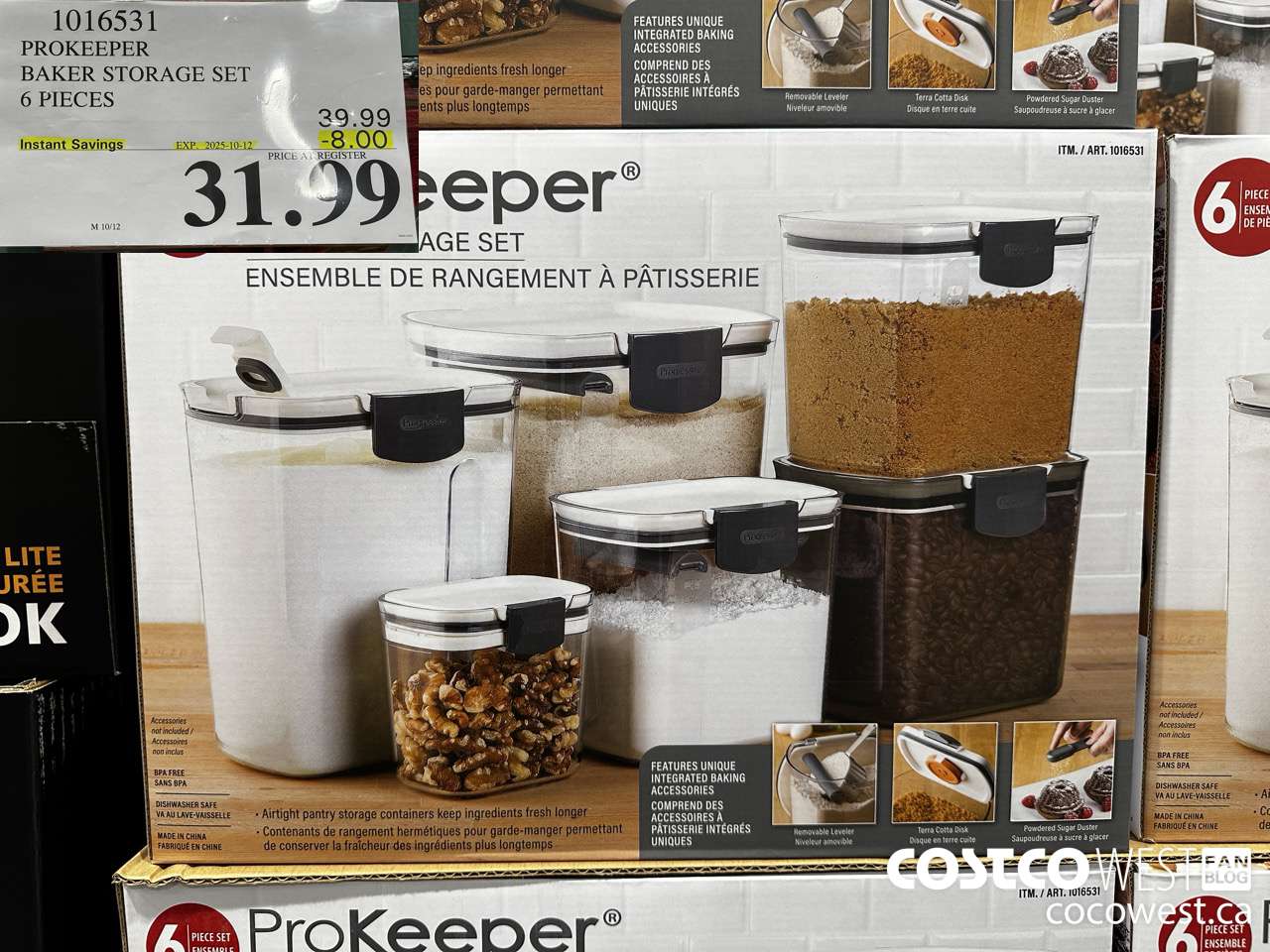 1016531 PROKEEPER 6-PIECE BAKERS STORAGE SET ($8.00 INSTANT SAVINGS EXPIRES ON 2025-10-12) $31.99