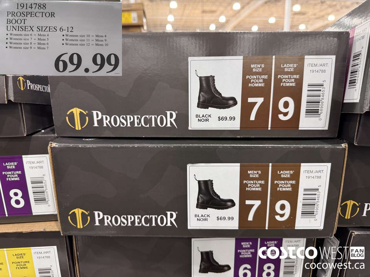 1914788 PROSPECTOR BOOT UNISEX SIZES 6-12 $69.99