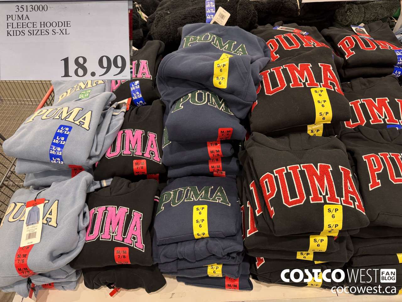 3513000 PUMA FLEECE HOODIE GIRLS SIZES S-XL $18.99