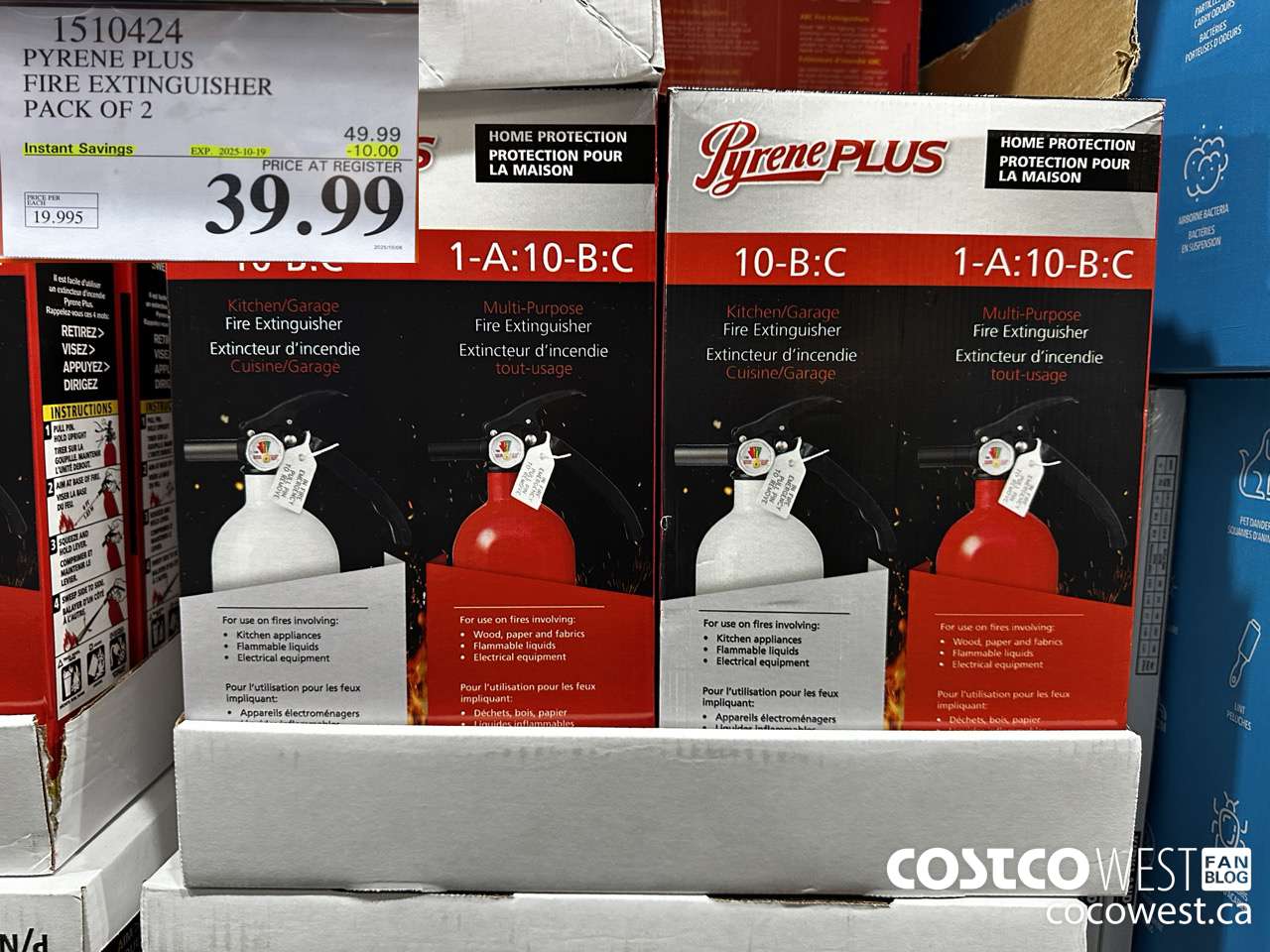 1510424 PYRENE PLUS FIRE EXTINGUISHER PACK OF 2 ($10.00 INSTANT SAVINGS EXPIRES ON 2025-10-19) $39.99