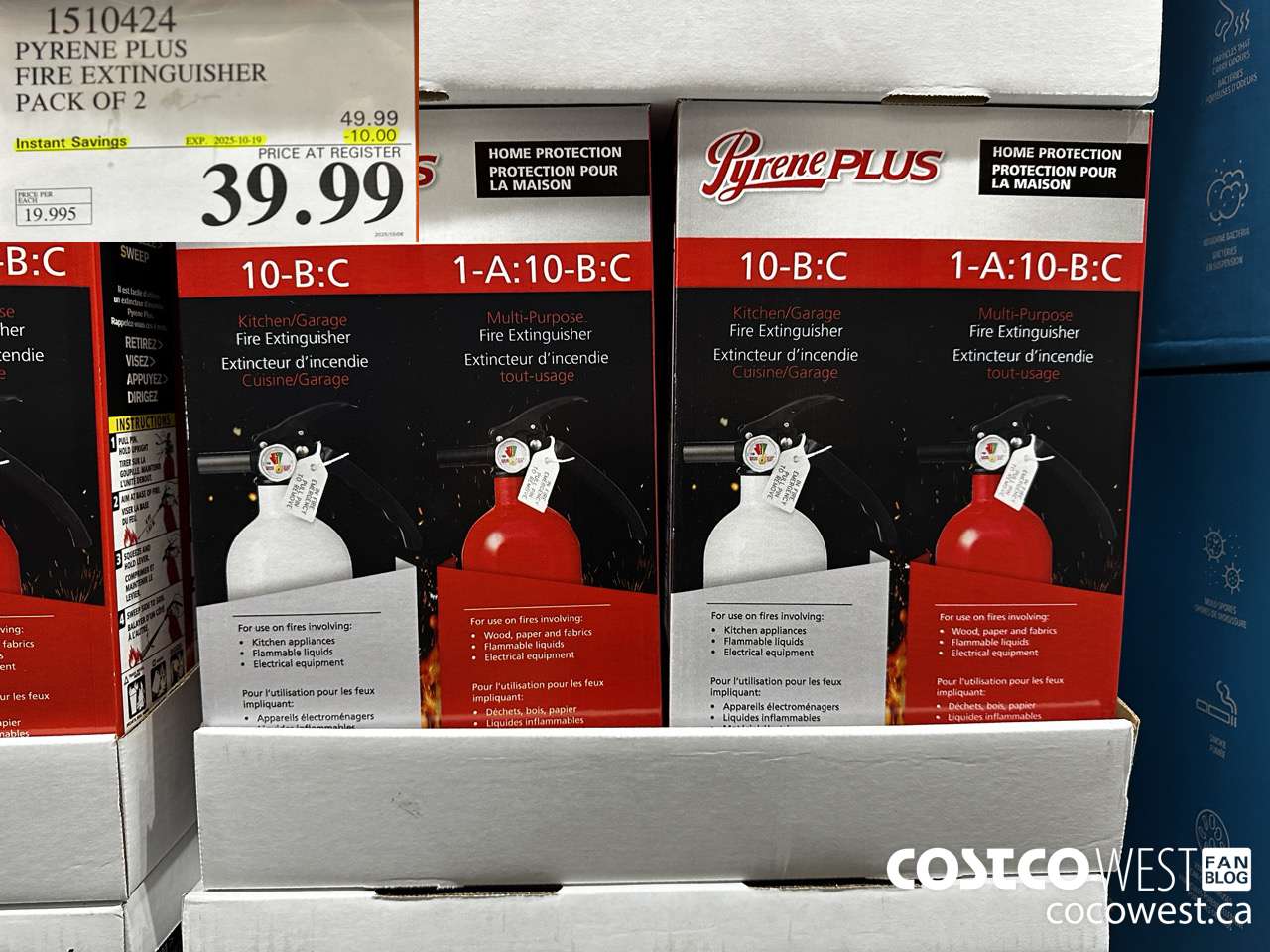 1510424 PYRENE PLUS FIRE EXTINGUISHER PACK OF 2 ($10.00 INSTANT SAVINGS EXPIRES ON 2025-10-19) $39.99