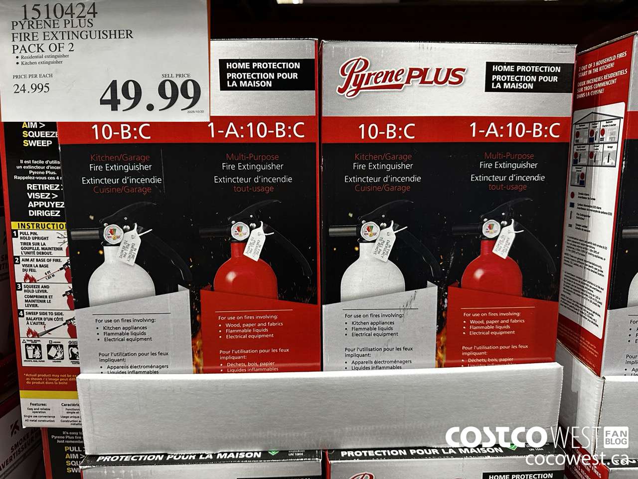 1510424 PYRENE PLUS FIRE EXTINGUISHER PACK OF 2 $49.99