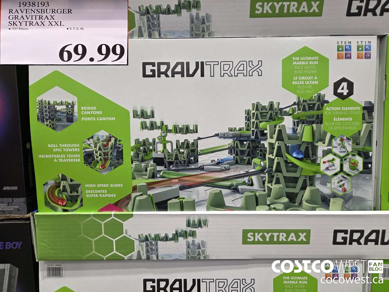 1938193 RAVENSBURGER GRAVITRAX SKYTRAX XXL $69.99