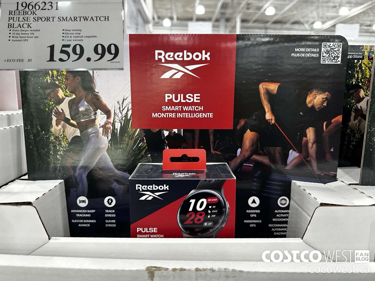 1966231 REEBOK PULSE SPORT SMARTWATCH BLACK $159.99