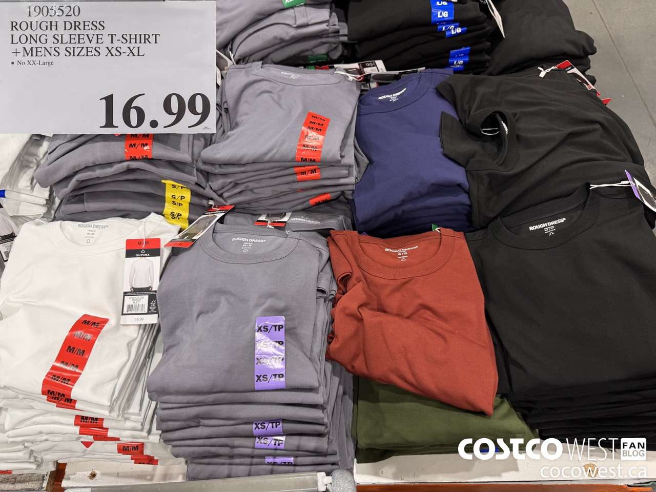 1905520 ROUGH DRESS LONG SLEEVE T-SHIRT MENS SIZES XS-XL $16.99