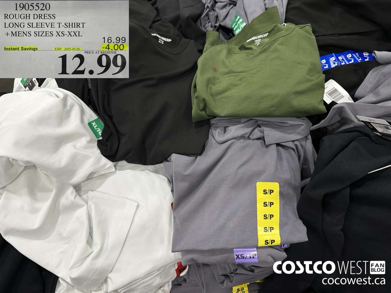 1905520 ROUGH DRESS LONG SLEEVE T-SHIRT MENS SIZES XS-XXL ($4.00 INSTANT SAVINGS EXPIRES ON 2025-10-26) $12.99