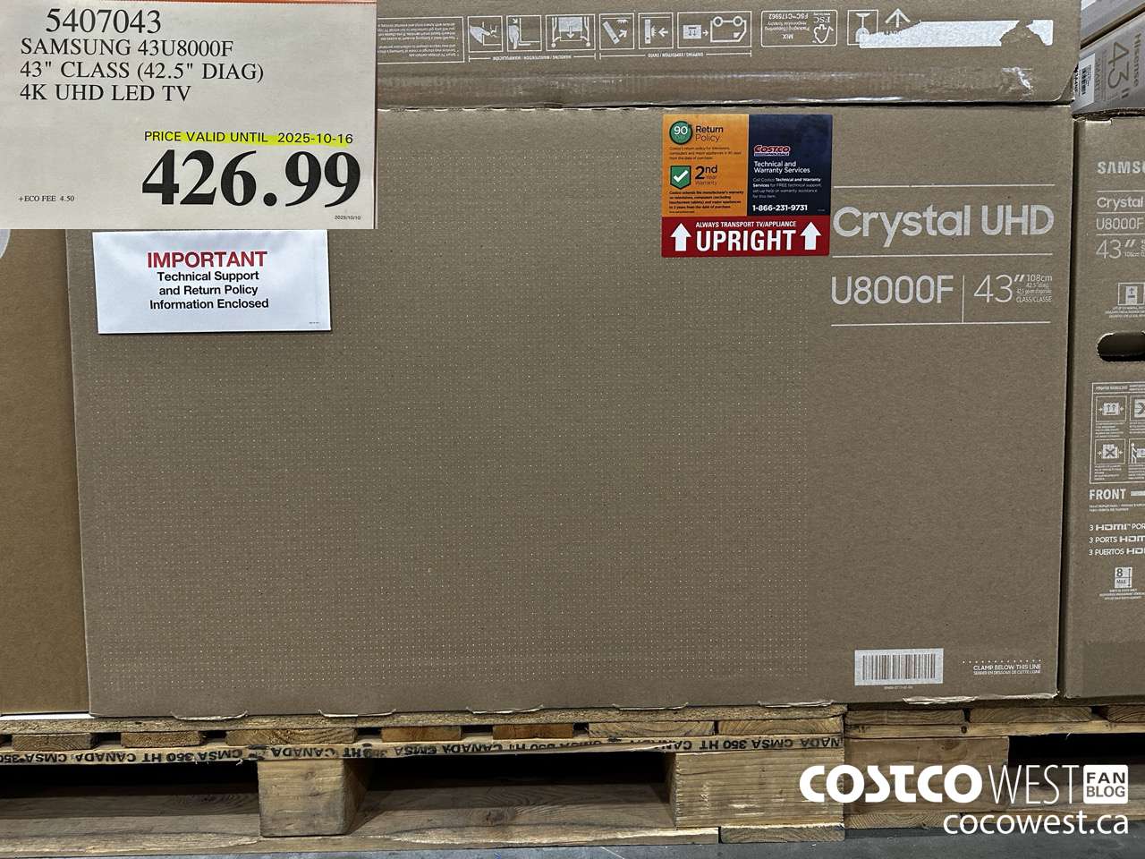 5407043 SAMSUNG 43U8000F 43