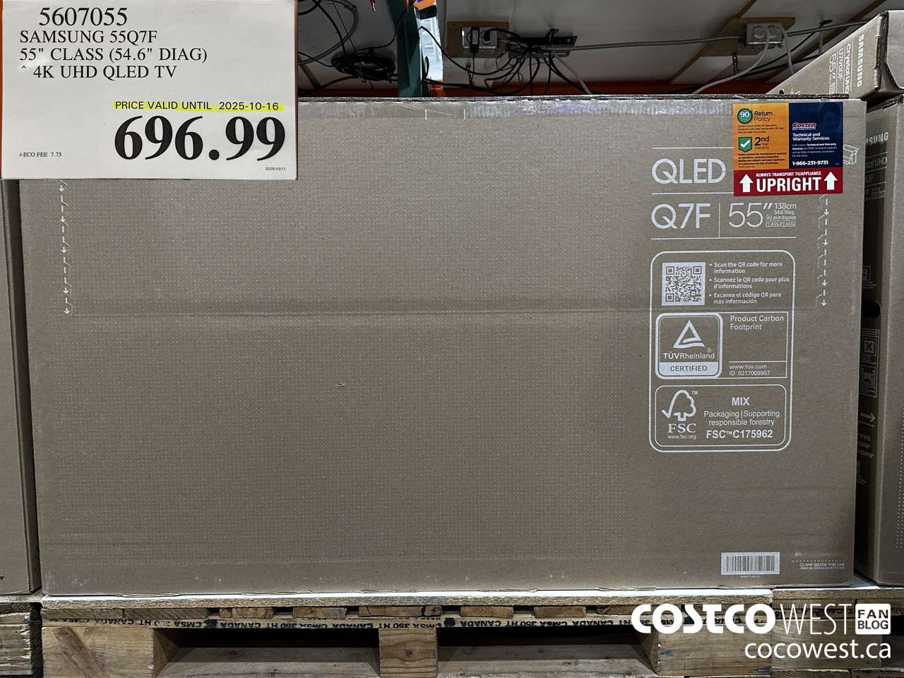 5607055 SAMSUNG 55Q7F 55