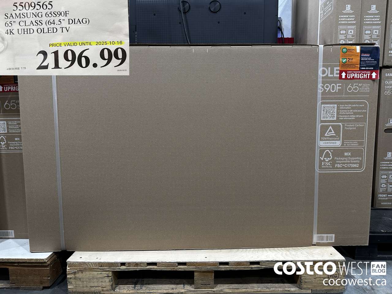 5509565 SAMSUNG 65S90F 65